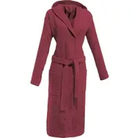 Redbest Frottier Unisex-Bademantel mit Kapuze Chicago in weinrot | Gr.: XL