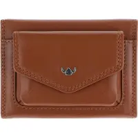 Golden Head Leder Geldbörse Polo RFID Protect Minischeintasche 1079 Cognac braun