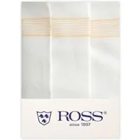 Ross 3er Pack Reinleinen-Geschirrtücher Weißer Fond 60x80 cm | gelb - gelb