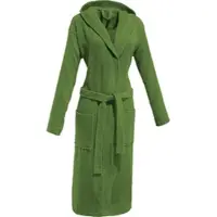 Redbest Frottier Unisex-Bademantel mit Kapuze Chicago in grün | Gr.: XL