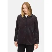 Camel active Cord-Bluse aus reiner Baumwolle in Kaviar | Gr.: 3XL