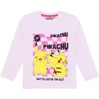 Pokémon Langarmshirt Pullover Mädchen Pikachu in rosa | Gr.: 140