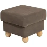 58 aufm Kessel HOCKER Kasha Bezug Veloursstoff Buche natur / sahara | Gr.: onesize