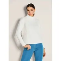 MADELEINE Langarmshirt "Sweatshirt Sweatshirt mit Zopfstruktur" Zopfstruktur