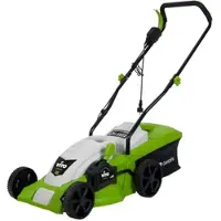 Vito Elektrischer Rasenmäher 1400W Induktionsmotor 34 cm Schnitt - Schnitthöhe 25-60 mm - Behälter 35L