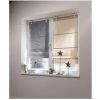 Kutti Heimtextilien Raffrollo / Ösenrollo Kessy Bessy ohne Bohren | natur 100x140