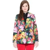 Ulla Popken Blazer in schwarz | Gr.: 46 - Normalgröße