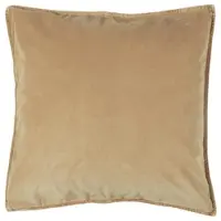 Ib Laursen Kissenbezug Velour quadratisch in cafe creme | Gr.: onesize