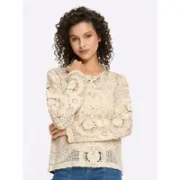HEINE Ajourstrickjacke