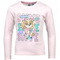 Paw Patrol Langarmshirt mit Glitzer Skye in Rosa | Gr.: 116