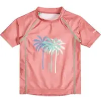 Playshoes UV-Schutz Shirt 1/2-Arm Palmen in koralle | Gr.: 110/116