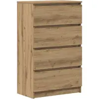 vidaXL Sideboard Artisan-Eiche 60x35x98,5 cm Holzwerkstoff