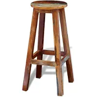 vidaXL Barhocker Altholz Massiv