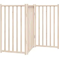 vidaXL Hundegitter Faltbar 3 Paneele 150 cm Massivholz Tanne
