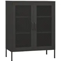 vidaXL Lagerschrank Anthrazit 80x35x101,5 cm Stahl