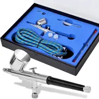 vidaXL Airbrush-Set 0,2 / 0,3 / 0,5 mm Düsen