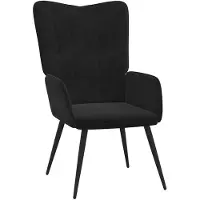 vidaXL Relaxsessel Schwarz Samt