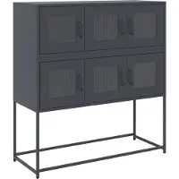 vidaXL Sideboard Anthrazit 100,5x39x107 cm Kaltgewalzter Stahl