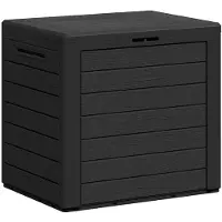 vidaXL Gartentruhe Anthrazit 58,5x46x55 cm Polypropylen