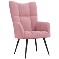 vidaXL Relaxsessel Rosa Samt