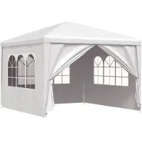 vidaXL Partyzelt 3x3 m Weiß