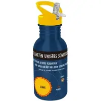 GEDA LABELS Trinkflasche Sonnensystem in Blau - 500ml | Gr.: onesize