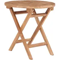 vidaXL Gartentisch Klappbar 45 cm Massivholz Teak