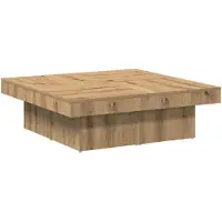 vidaXL Couchtisch Artisan-Eiche 90x90x28 cm Holzwerkstoff