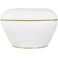 Kayoom Hocker Contessa 135 in weiß - gold | Gr.: onesize