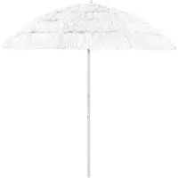 vidaXL Sonnenschirm Hawaii Weiß 240 cm