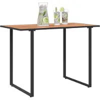 vidaXL Gartentisch Braun 100 x 55 x 70 cm Holz