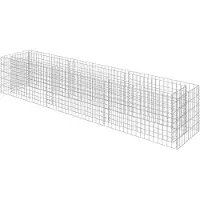 vidaXL vidaXL-Gabione Pflanzgefäß-erhöht-270x50x50-cm-verzinkter-Stahl