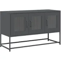 vidaXL TV-Schrank Anthrazit 100,5x39x60,5 cm Kaltgewalzter Stahl