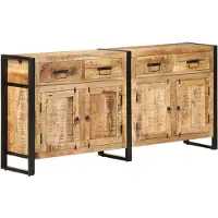 vidaXL Sideboard 172x35x80 cm Mango Massivholz