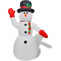 vidaXL - Aufblasbar - Schneemann - 240 - cm