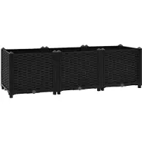 vidaXL Hochbeet 120x40x38 cm Polypropylen