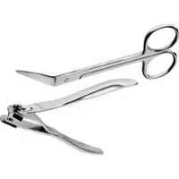 MedoVital Fußnagelschere und -clipper im 2er-Set in silber | Gr.: onesize