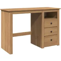 vidaXL Schreibtisch PANAMA 112x45x75 cm Massivholz Kiefer