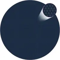 vidaXL Treibende Pool-Solarplane PE 549 cm Schwarz und Blau