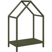 vidaXL Brennholzregal Olivgrün 40x25x60 cm Kaltgewalzter Stahl