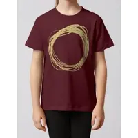Wat? Apparel T-Shirt Kreis in Weinrot | Gr.: 134-146