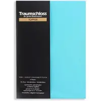 Traumschloss Topper Edel-Jersey Spannbettlaken in türkis | Gr.: 140-160 x 200-220 cm