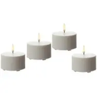 Uyuni LED Kerzenset THEA - Kunststoff - H: 5cm - inkl. Batterien. - bis zu 1000 Std. - für Innen/Außen