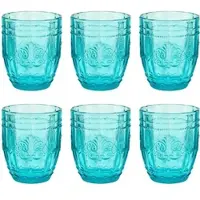 Butlers Trinkglas VICTORIAN 6er-Set in Türkis | Gr.: onesize