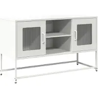 vidaXL TV-Schrank Weiß 100,5x39x60,5 cm Stahl