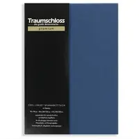 Traumschloss Premium Edel-Jersey Spannbettlaken in marine | Gr.: 180x200 cm - 200x220 cm
