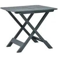 Furnicato Gartentisch Klappbar Grün 79x72x70 Cm Kunststoff