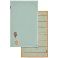 Sterntaler Kinderhandtuch 2er-Pack BÄR Bo in helles grün | Gr.: onesize