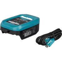 Makita USB-Ladegerät DC18SJ mit USB-C Kabel für 14,4 V bis 18 V 1916D9-8