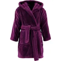 Redbest Fleece Kinder-Bademantel mit Kapuze Perris in beere | Gr.: 134/140